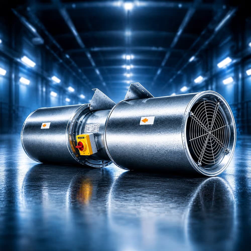 Basement Ventilation and Smoke Extraction Ductwork System